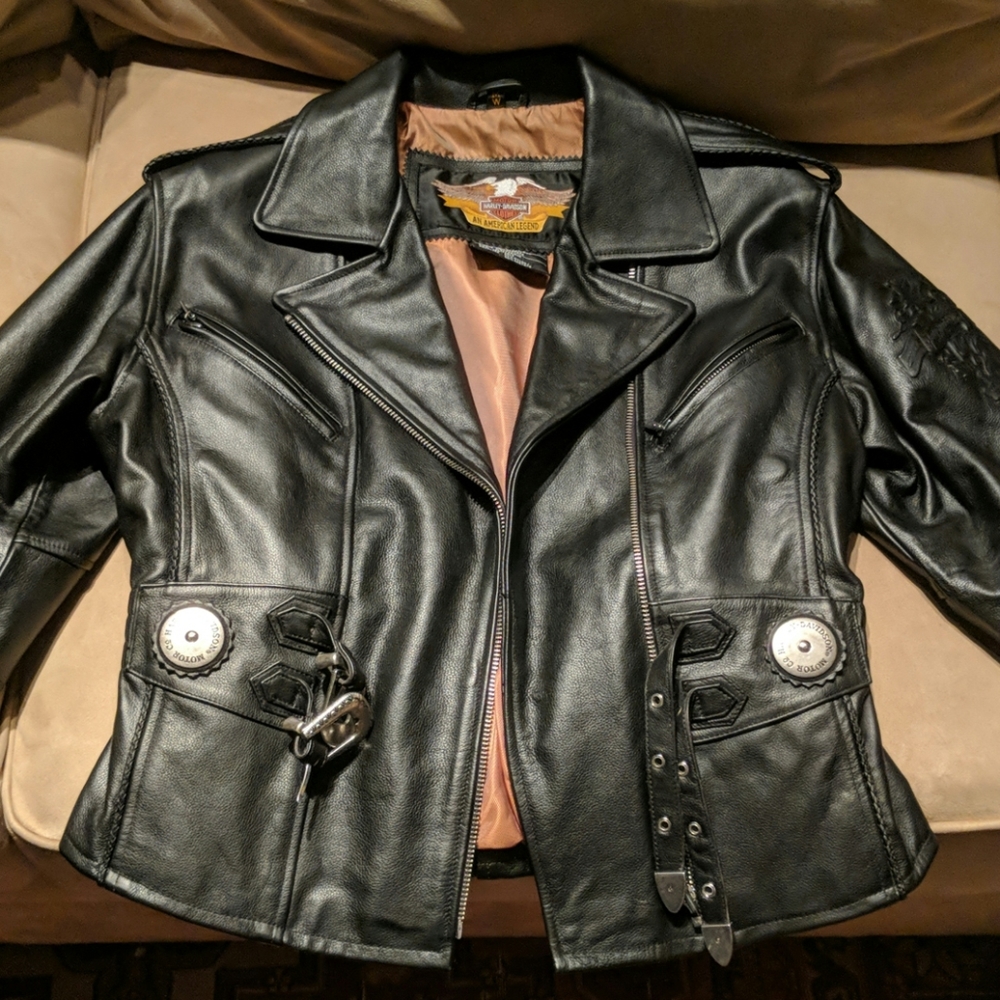 Women's leather Harley Davidson jacket